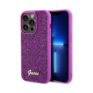 Coque iPhone 14 Pro Guess Disco Metal Script