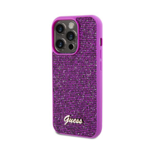 Coque iPhone 14 Pro Guess Disco Metal Script — visuel 2