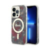 Coque iPhone 14 Pro Guess Flower MagSafe verte