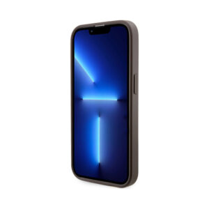 Coque iPhone 14 Pro Guess GCube Stripes MagSafe brune — visuel 5