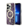 Coque iPhone 14 Pro Guess Leopard MagSafe rose