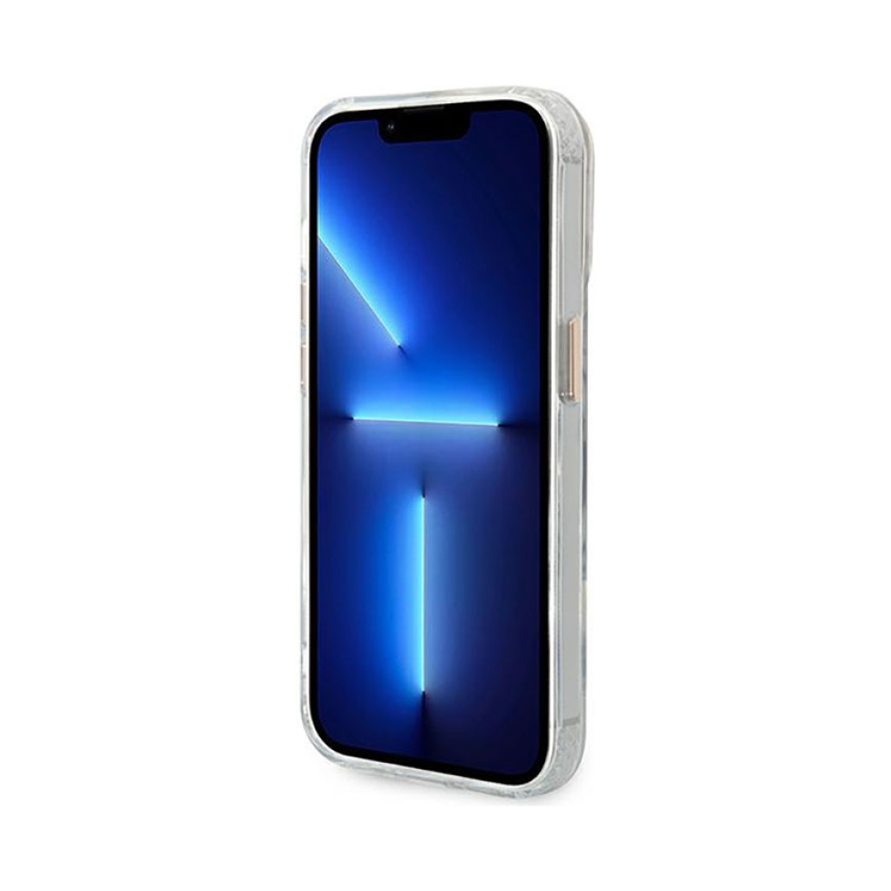 Coque iPhone 14 Pro Guess Metal Outline MagSafe transparente — visuel 5