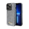 Coque iPhone 14 Pro Guess Sequin Script Metal argentée