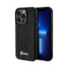 Coque iPhone 14 Pro Guess Sequin Script Metal noire