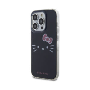 Coque iPhone 14 Pro Hello Kitty IML Kitty Face noire — visuel 2