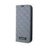 Coque iPhone 14 Pro Karl Lagerfeld Booktype Saffiano Monogram grise