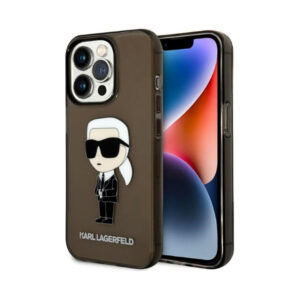 Coque iPhone 14 Pro Karl Lagerfeld IML NFT Ikonik noire