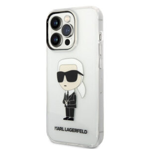 Coque iPhone 14 Pro Karl Lagerfeld IML NFT Ikonik transparente