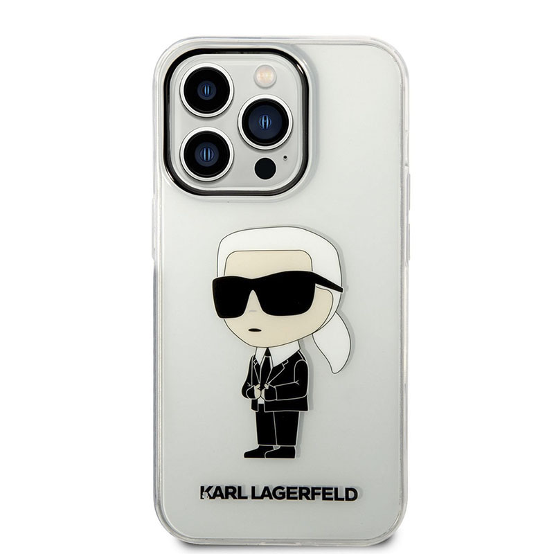 Coque iPhone 14 Pro Karl Lagerfeld IML NFT Ikonik transparente — visuel 2