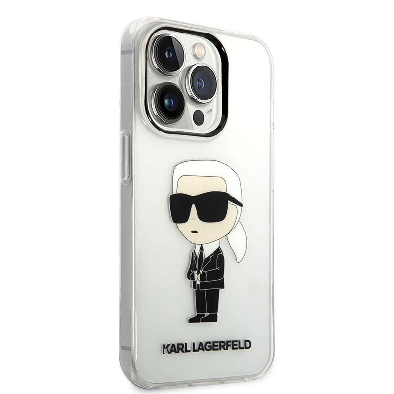 Coque iPhone 14 Pro Karl Lagerfeld IML NFT Ikonik transparente — visuel 3