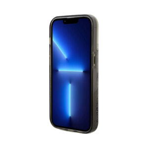 Coque iPhone 14 Pro Karl Lagerfeld Liquid Glitter Choupette transparente — visuel 5
