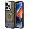 Coque iPhone 14 Pro Karl Lagerfeld Liquid Glitter Round RSG Logo Case noire