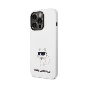 Coque iPhone 14 Pro Karl Lagerfeld Silicone NFT Choupette blanche — visuel 2