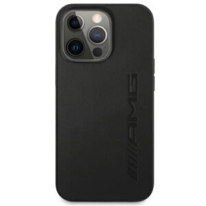 Coque iPhone 14 Pro Max AMG Leather Hot Stamped noire — visuel 3