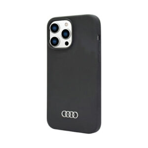 Coque iPhone 14 Pro Max Audi Silicone Case noire — visuel 3