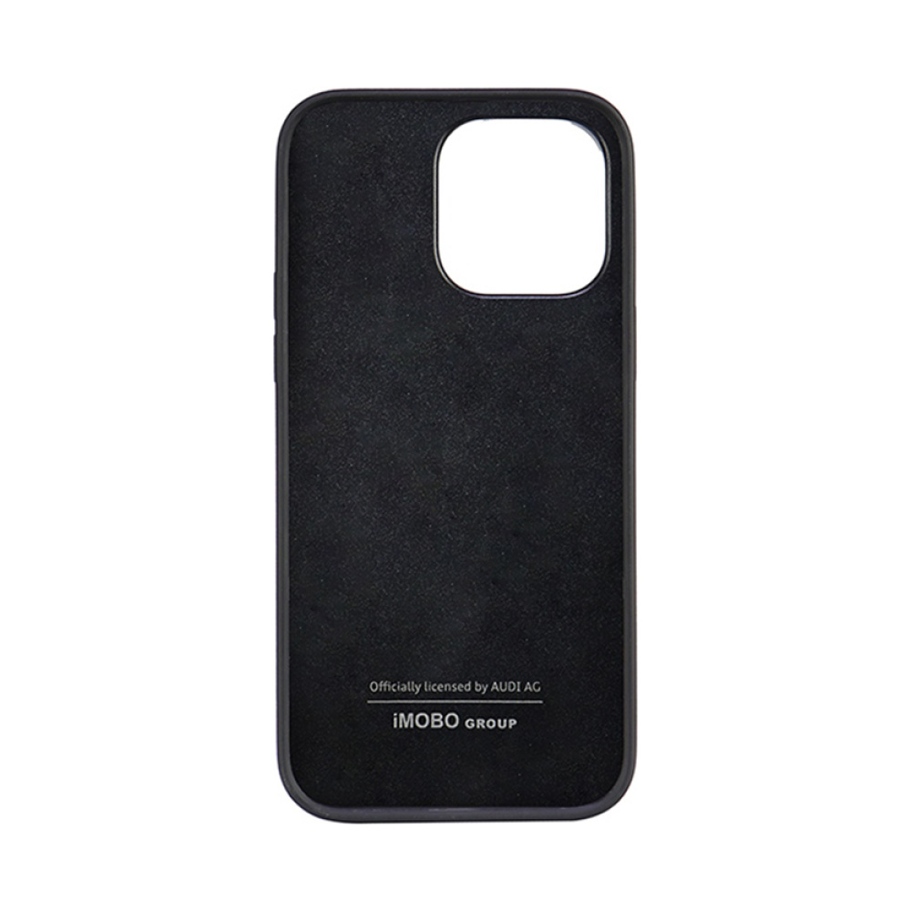 Coque iPhone 14 Pro Max Audi Synthetic Leather noire — visuel 4