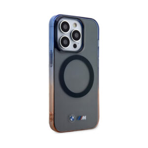 Coque iPhone 14 Pro Max BMW Gradient Bumper MagSafe grise — visuel 4