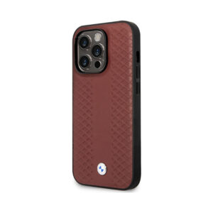 Coque iPhone 14 Pro Max BMW Leather Diamond Pattern MagSafe — visuel 2