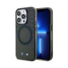 Coque iPhone 14 Pro Max BMW Pattern MagSafe grise
