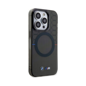 Coque iPhone 14 Pro Max BMW Pattern MagSafe grise — visuel 4