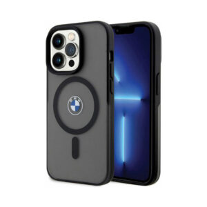 Coque iPhone 14 Pro Max BMW Signature MagSafe noire