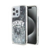Coque iPhone 14 Pro Max DKNY Liquid Glitter Big Logo noire