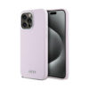 Coque iPhone 14 Pro Max DKNY Liquid Silicone Small Metal Logo MagSafe rose