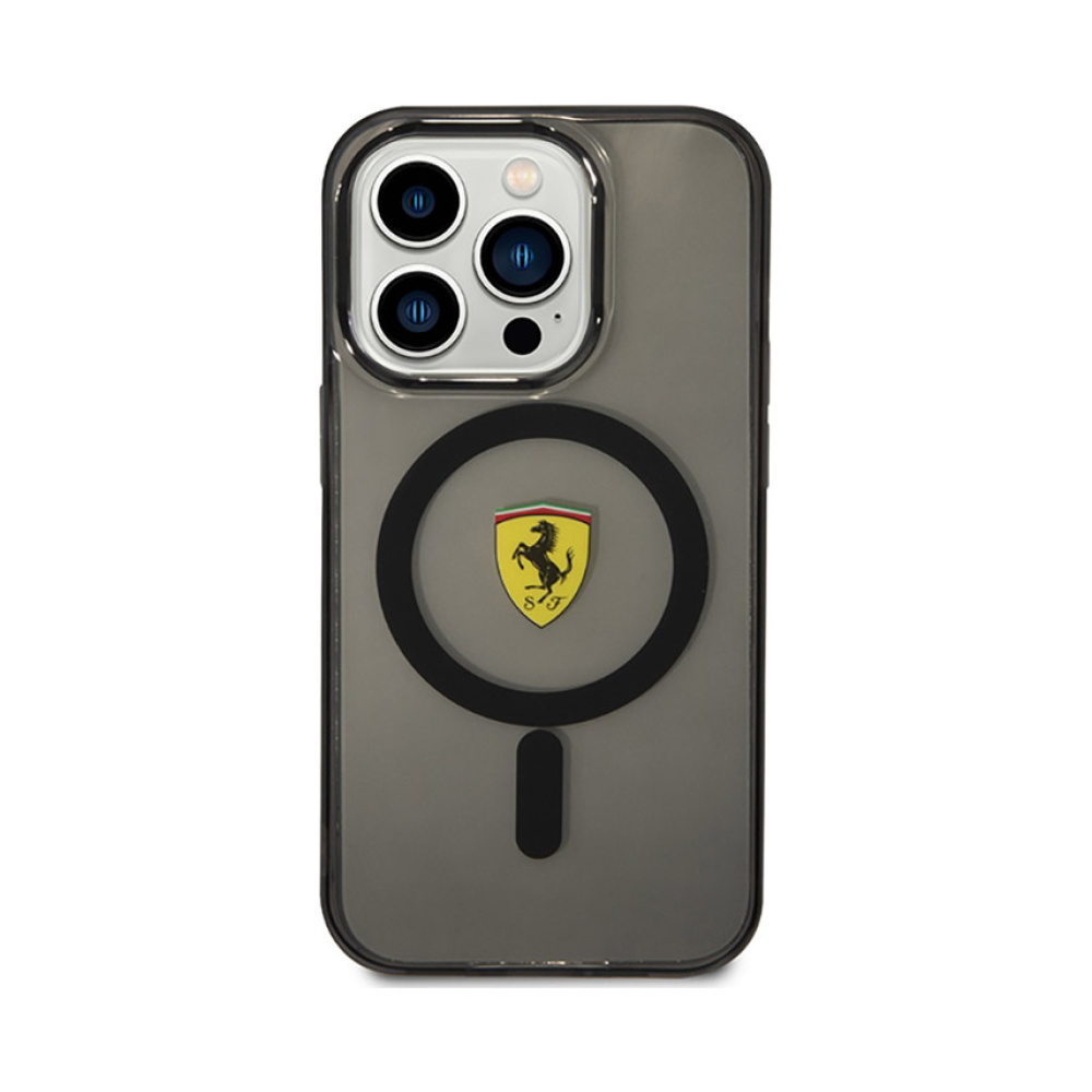 Coque iPhone 14 Pro Max Ferrari Translucent MagSafe noire — visuel 3