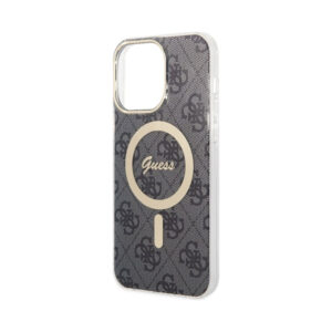 Coque iPhone 14 Pro Max Guess 4G MagSafe noire — visuel 5