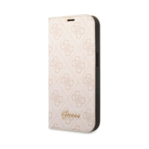 Coque iPhone 14 Pro Max Guess 4G Metal Camera Outline Booktype Case rose