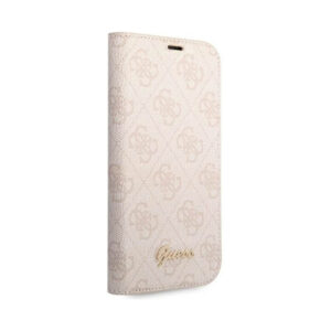 Coque iPhone 14 Pro Max Guess 4G Metal Camera Outline Booktype Case rose — visuel 5