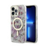 Coque iPhone 14 Pro Max Guess Flower MagSafe transparente