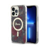 Coque iPhone 14 Pro Max Guess Flower MagSafe verte