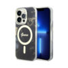 Coque iPhone 14 Pro Max Guess Golden Marble MagSafe noire