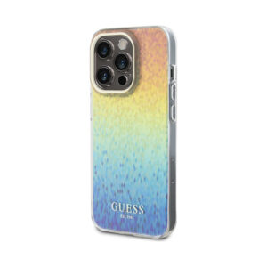 Coque iPhone 14 Pro Max Guess IML Faceted Mirror Disco Iridescent — visuel 2