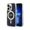 Coque iPhone 14 Pro Max Guess Marble MagSafe noire