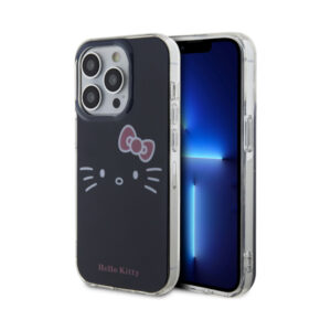 Coque iPhone 14 Pro Max Hello Kitty IML Kitty Face noire
