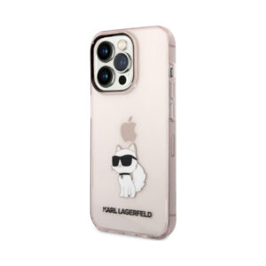 Coque iPhone 14 Pro Max Karl Lagerfeld IML NFT Choupette rose — visuel 2
