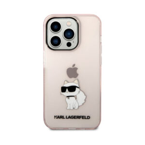 Coque iPhone 14 Pro Max Karl Lagerfeld IML NFT Choupette rose — visuel 3
