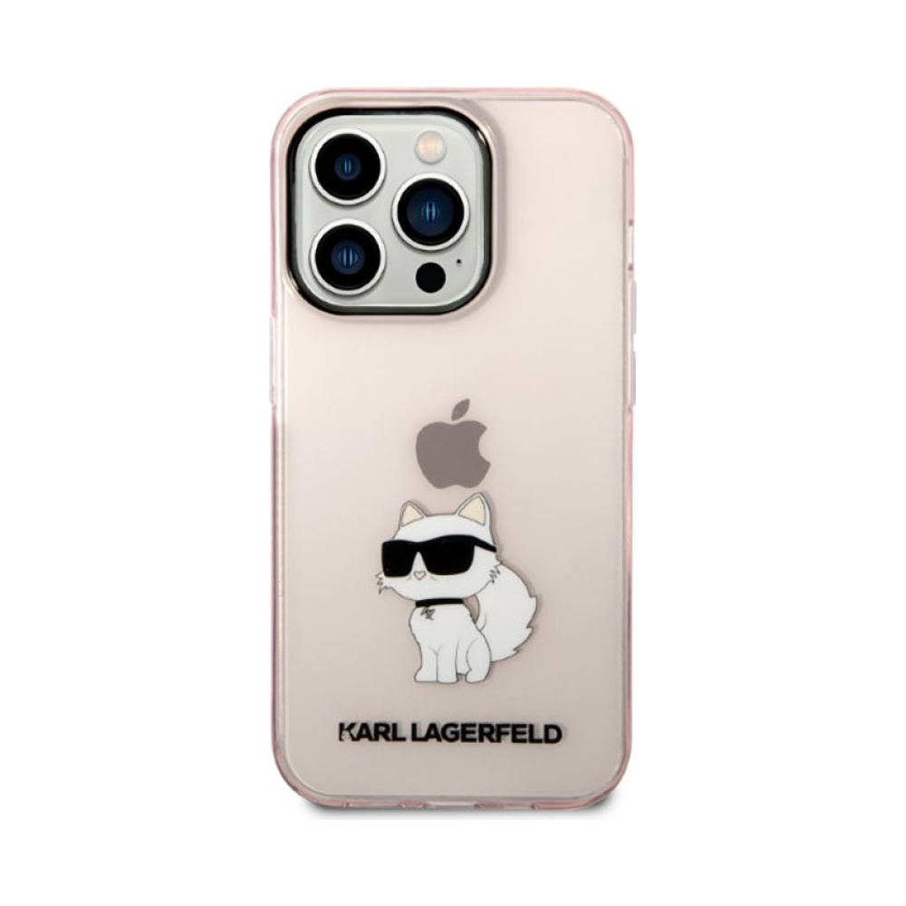 Coque iPhone 14 Pro Max Karl Lagerfeld IML NFT Choupette rose — visuel 3