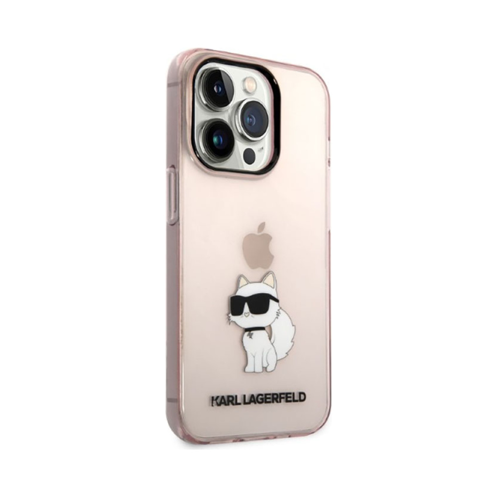 Coque iPhone 14 Pro Max Karl Lagerfeld IML NFT Choupette rose — visuel 4