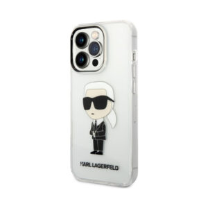 Coque iPhone 14 Pro Max Karl Lagerfeld IML NFT Ikonik transparente — visuel 2