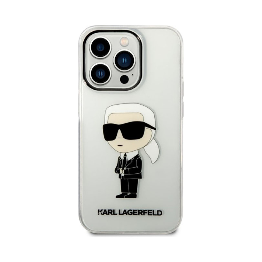 Coque iPhone 14 Pro Max Karl Lagerfeld IML NFT Ikonik transparente — visuel 3