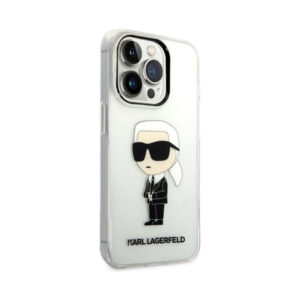 Coque iPhone 14 Pro Max Karl Lagerfeld IML NFT Ikonik transparente — visuel 4