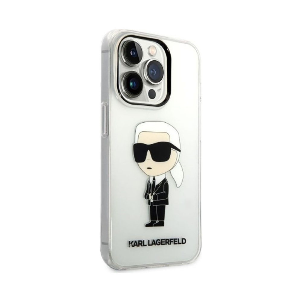 Coque iPhone 14 Pro Max Karl Lagerfeld IML NFT Ikonik transparente — visuel 4