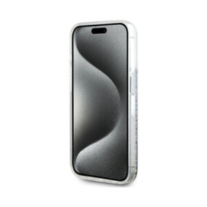 Coque iPhone 14 Pro Max Karl Lagerfeld Liquid Glitter Choupette Head MagSafe transparente — visuel 5