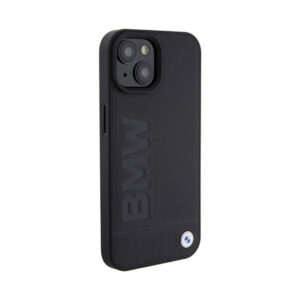 Coque iPhone 15 BMW Leather Hot Stamp MagSafe noire — visuel 4