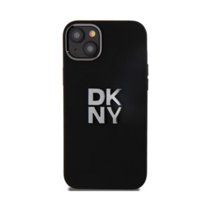 Coque iPhone 15 DKNY Liquid Silicone Metal Logo noire — visuel 3