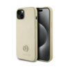 Coque iPhone 15 Guess 4G Strass Metal Logo dorée
