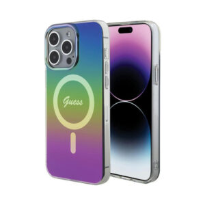 Coque iPhone 15 Guess IML Iridescent MagSafe